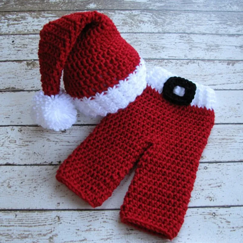 Clothing Set Santa Claus Crochet Handmade Baby Elf Hat+Pants Christmas Photography Prop Newborn Clothes Knitted Infant Clothes
Clothing Set Santa Claus Crochet Handmade Baby Elf Hat+Pants Christmas Photography Prop Newborn Clothes Knitted Infant Clothes