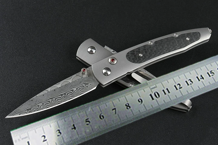 new small pocket folding knife Damascus blade carbon fiber + TC4 titanium handle camping hunting survival rescue knives EDC tool
new small pocket folding knife Damascus blade carbon fiber + TC4 titanium handle camping hunting survival rescue knives EDC tool