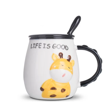 440ml Cute Cow pattern mugs,Couples Mug Coffee Water mugs Drinkware Creative mug with lid spoon coffee cup breakfast milk cups
440ml Cute Cow pattern mugs,Couples Mug Coffee Water mugs Drinkware Creative mug with lid spoon coffee cup breakfast milk cups