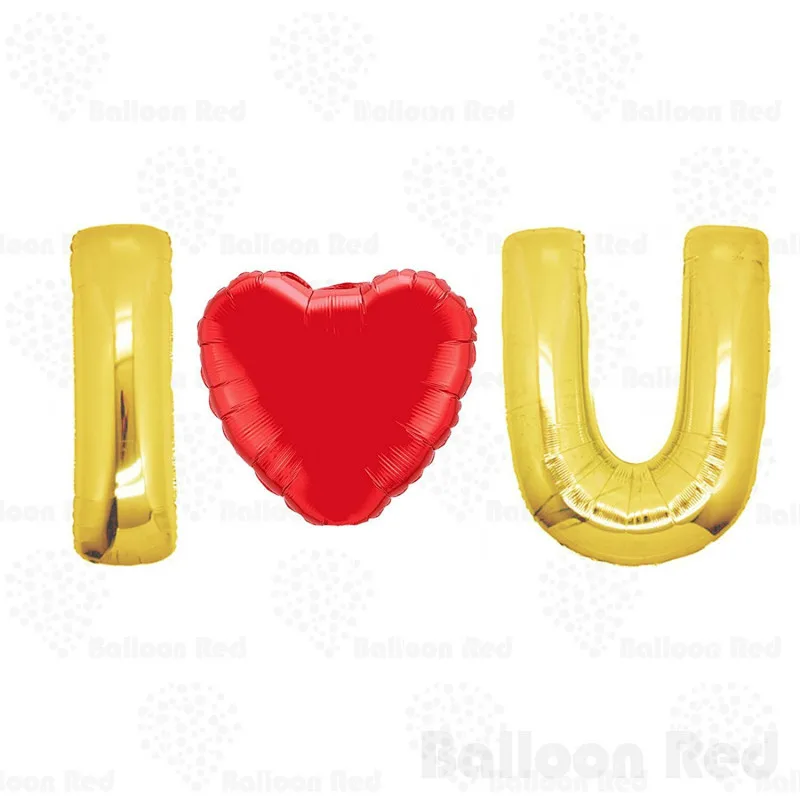 40 Inch Giant Jumbo Helium Foil Mylar Balloons Bouquet (Premium Quality), Glossy Gold, Letters I U and 36" Heart (I Love You)
40 Inch Giant Jumbo Helium Foil Mylar Balloons Bouquet (Premium Quality), Glossy Gold, Letters I U and 36" Heart (I Love You)