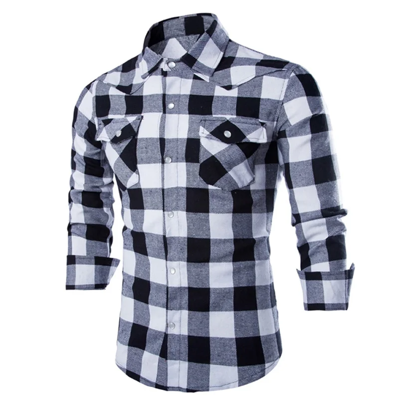 2018 New Autumn Men Flannel Plaid Classic Shirts Casual Campus Slim Long Sleeve Shirt Brand Formal Business Warm Shirts Sudadera
2018 New Autumn Men Flannel Plaid Classic Shirts Casual Campus Slim Long Sleeve Shirt Brand Formal Business Warm Shirts Sudadera