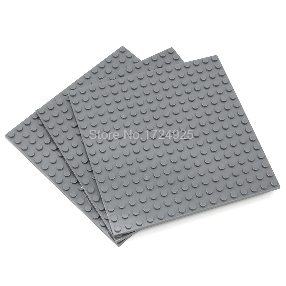 3pcs/lot 16*16 Base 13cm Plate Double-Side Gray DIY Baseplate Building Block Sets Toys for Children Compatible with Kazi
3pcs/lot 16*16 Base 13cm Plate Double-Side Gray DIY Baseplate Building Block Sets Toys for Children Compatible with Kazi