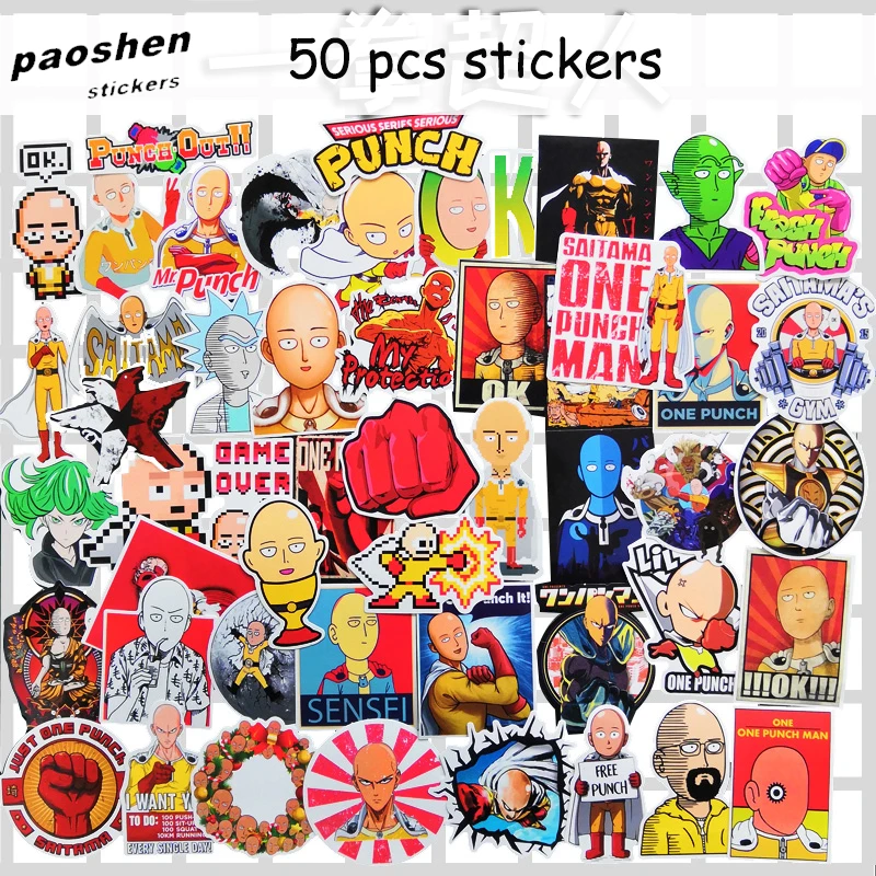 50Pcs/Lot ONE PUNCH-MAN Graffiti Stickers For Luggage Laptop Skateboard Car Bicycle Backpack Decal Pegatinas Toy Sticker
50Pcs/Lot ONE PUNCH-MAN Graffiti Stickers For Luggage Laptop Skateboard Car Bicycle Backpack Decal Pegatinas Toy Sticker