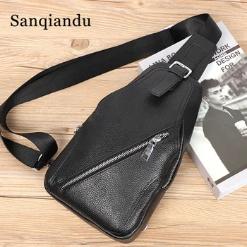 Sanqiandu 100% Genuine Leather Crossbody Bags 2019 Small Men Sling Bag Mens Chest Bag Men Messenger Male Shoulder Bags Fashion
Sanqiandu 100% Genuine Leather Crossbody Bags 2019 Small Men Sling Bag Mens Chest Bag Men Messenger Male Shoulder Bags Fashion