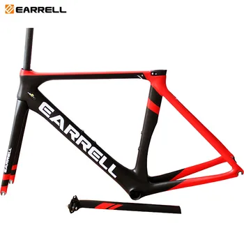

2019 Earrell UD glossy surface road bike bicycle carbon frameset is available BB86 V brake bicycle frame 50/53/55CM bicycle part