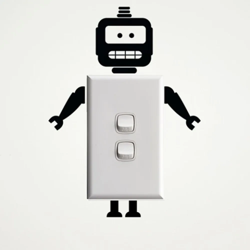 Free Shipping Robot Switch Sticker Vinyl Home Decor Decals Boys Room DIY Decoration Art Wall Sticker Decoration Mural BB-9
Free Shipping Robot Switch Sticker Vinyl Home Decor Decals Boys Room DIY Decoration Art Wall Sticker Decoration Mural BB-9