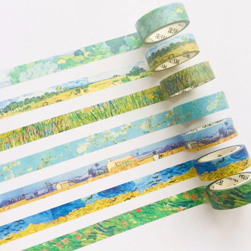 7 Meters Long Classic VanGogh's Painting Washi Masking Tape DIY Craft Decor Hand Account Notebook Decor
7 Meters Long Classic VanGogh's Painting Washi Masking Tape DIY Craft Decor Hand Account Notebook Decor
