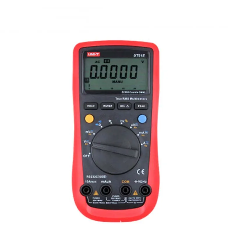 UNI-T UT61A/B/C/E digital Multimeters auto range lcd multi tester AC DC voltage current digital multimeter temperature unit ut61
UNI-T UT61A/B/C/E digital Multimeters auto range lcd multi tester AC DC voltage current digital multimeter temperature unit ut61