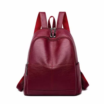 Women Leather Backpacks High Quality Female Backpacks For Girls Sac A Dos Ladies Bagpack Large Capacity Ladies Casual Daypack
Women Leather Backpacks High Quality Female Backpacks For Girls Sac A Dos Ladies Bagpack Large Capacity Ladies Casual Daypack