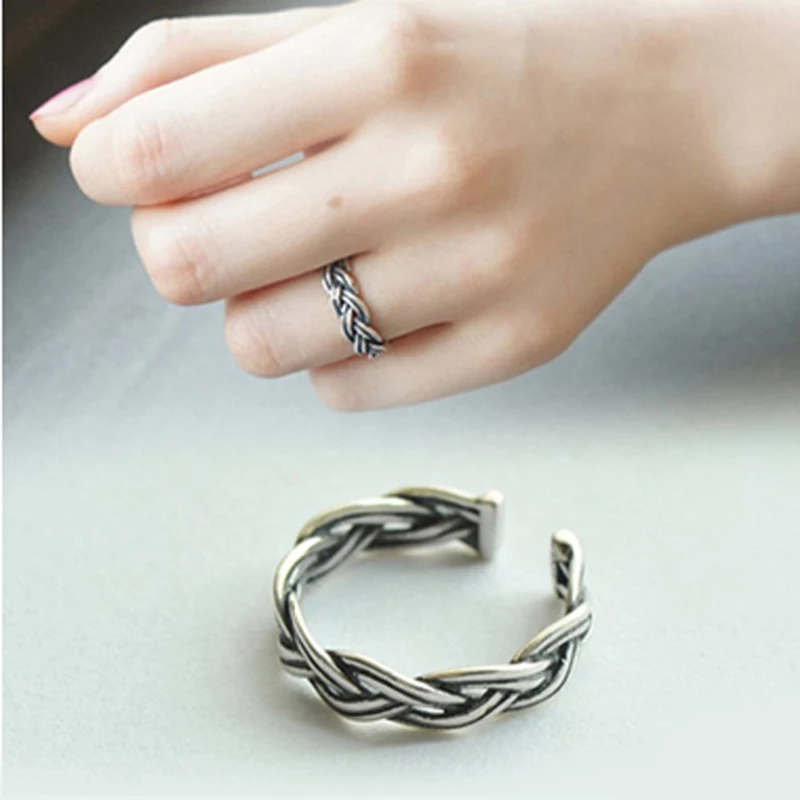 DIEERLAN Punk Vintage 925 Sterling Silver Wave Rings for Women Gift Statement Jewelry Adjustable Open Finger Rings Anillos
DIEERLAN Punk Vintage 925 Sterling Silver Wave Rings for Women Gift Statement Jewelry Adjustable Open Finger Rings Anillos