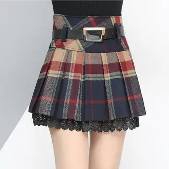 2020 Autumn Winter Women Plaid Skirt Fashion Female High Waist Mini Skirt Plus Size Pleated Skirt Skirts Women Saias LY282
2020 Autumn Winter Women Plaid Skirt Fashion Female High Waist Mini Skirt Plus Size Pleated Skirt Skirts Women Saias LY282