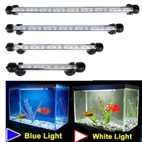 Aquarium Fish Tank 9/12/15/21 LED Light Blue/White 18/28/38/48CM Bar Submersible Waterproof Clip Lamp Decor EU Plug image