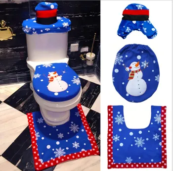 Ynaayu 3pcs/set Blue Color Toilet Seat Set Toilet Foot Pad Christmas Cover Cap Rug Bathroom Set For Home Christmas Supply
Ynaayu 3pcs/set Blue Color Toilet Seat Set Toilet Foot Pad Christmas Cover Cap Rug Bathroom Set For Home Christmas Supply