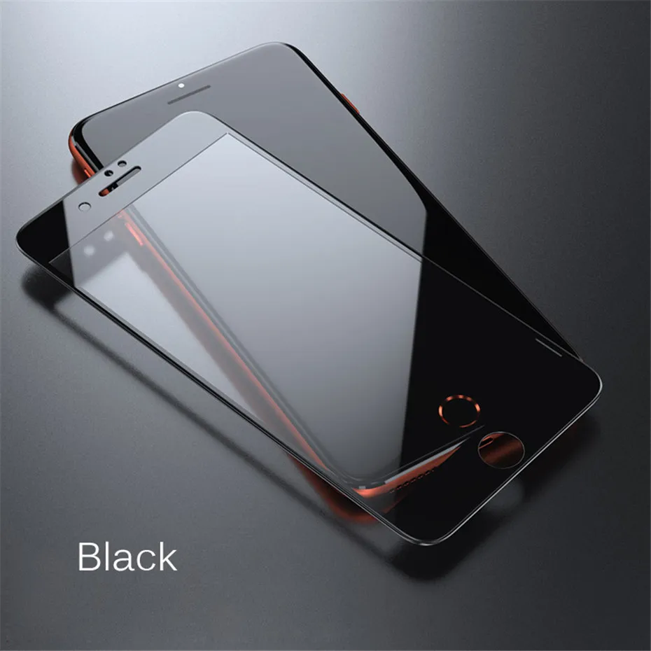 MOUSEMI 9H Tempered Glass On The For iPhone 7 6S 3D Glass For iPhone X XS MAX XR 8 Plus Soft Edge Full Cover Glass For iPhone 6 (7)