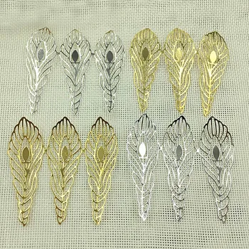 65*67mm Fiigree Feather Shape Pendant European Charms Wraps Vintage Hair Clasp Bu Yao Accessories DIY Crafts Jewellry Findings
65*67mm Fiigree Feather Shape Pendant European Charms Wraps Vintage Hair Clasp Bu Yao Accessories DIY Crafts Jewellry Findings