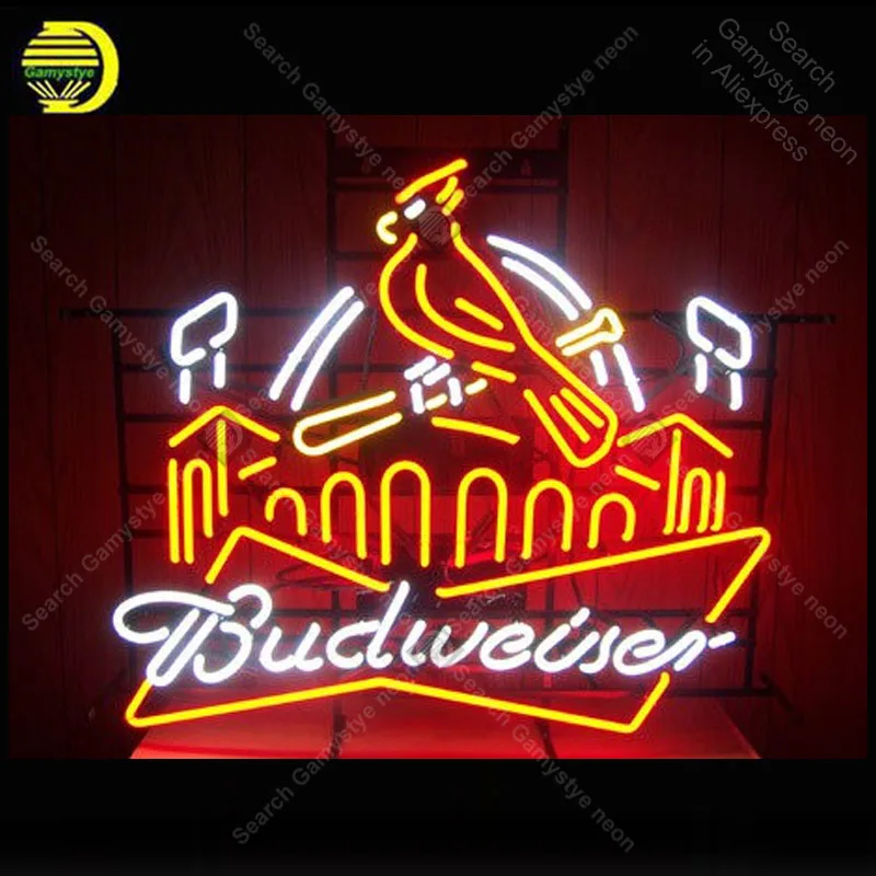 NEON SIGN For Budweise St Loui Red Bird NEON Light Sign GLASS Tube Decor Beer Room Window Handcraft anuncio luminoso Dropship
NEON SIGN For Budweise St Loui Red Bird NEON Light Sign GLASS Tube Decor Beer Room Window Handcraft anuncio luminoso Dropship