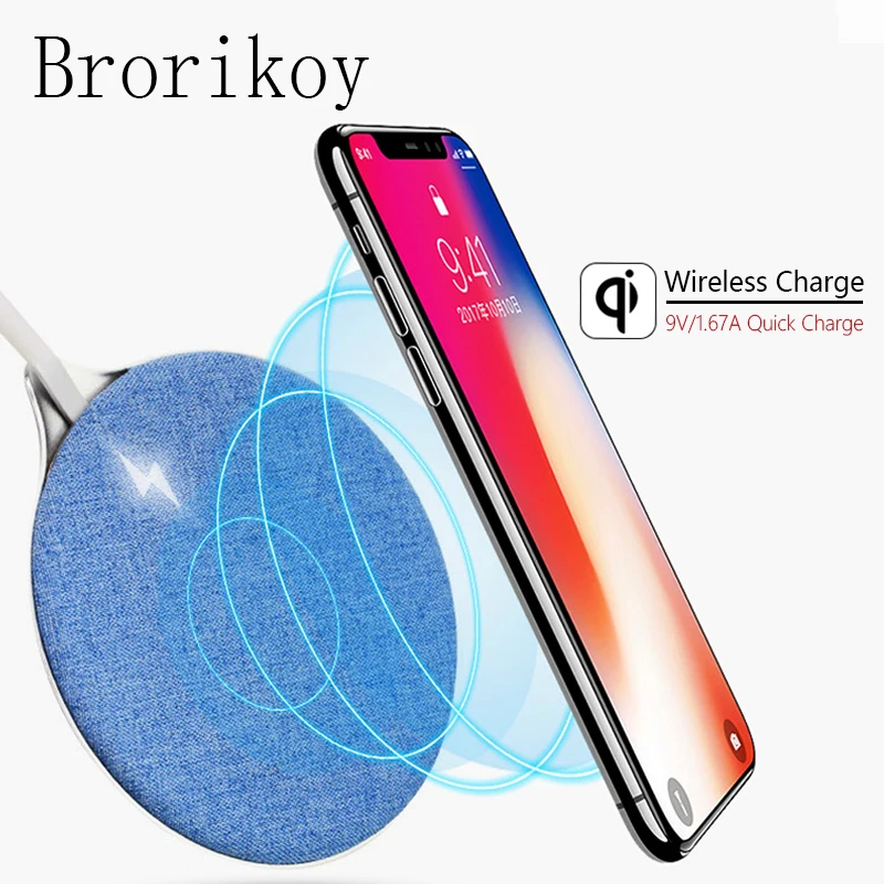 Qi Wireless Charger Dock for iPhone X Samsung Note 8 S6 S7 Cloth with Zinc alloy Wireless Fast Charging Pad & Charge Cable
Qi Wireless Charger Dock for iPhone X Samsung Note 8 S6 S7 Cloth with Zinc alloy Wireless Fast Charging Pad & Charge Cable