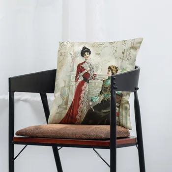 New retro British style pillowcase 45X45CM Polyester and linen single-sided printing Home soft pillow cushion case
New retro British style pillowcase 45X45CM Polyester and linen single-sided printing Home soft pillow cushion case