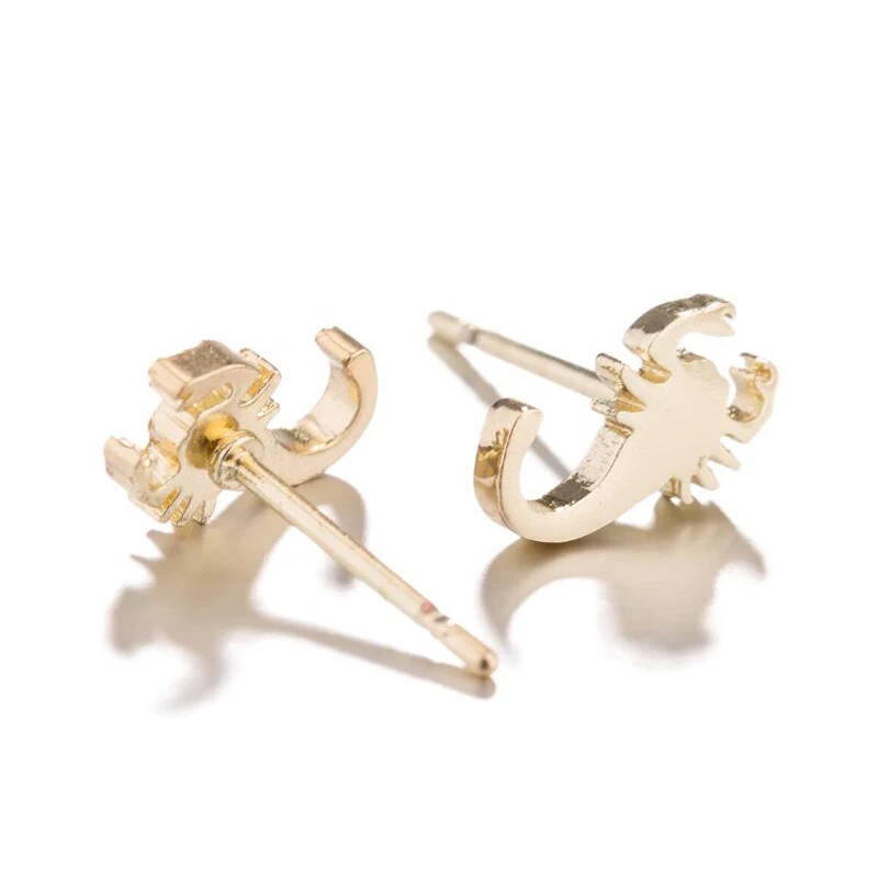 Yiustar Unique Exquisite Decoration Stainless Steel Stud Earrings Animal Shape Money Ear Women Men Jewelry Cute Party Gifts