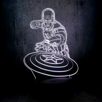 Captain America 3D USB LED Lamp Super Hero Throw a shield RGB Controller Kids Toys Gadget Decor Creative teenager child gifts
Captain America 3D USB LED Lamp Super Hero Throw a shield RGB Controller Kids Toys Gadget Decor Creative teenager child gifts