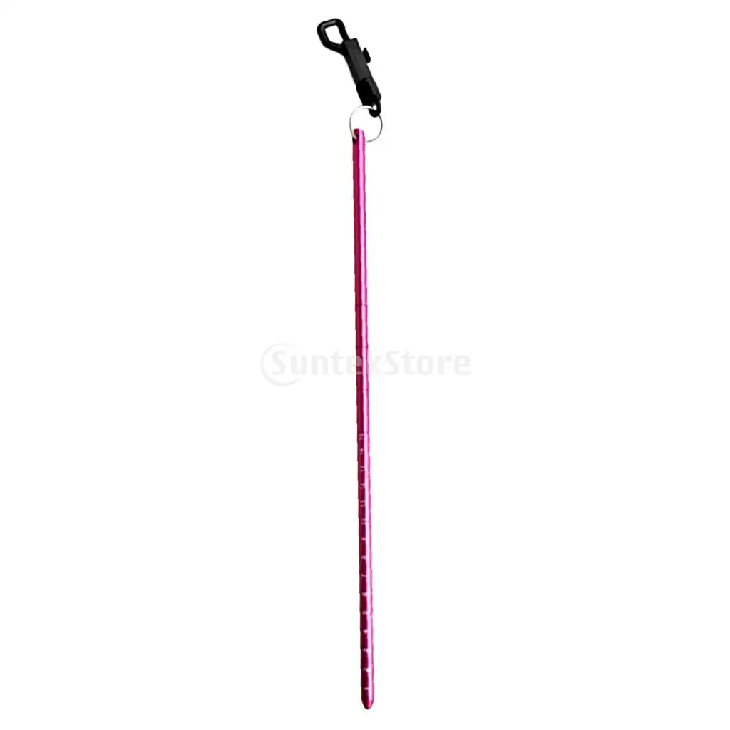 Portable Durable Aluminum Scuba Diving Diver Lobster Tickle Pointer Stick Rod Tank Banger with Bolt Snap Clip - Choose Color