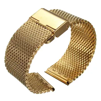 YCYS!New 18mm Watch Strap Shark Mesh Band Stainless Double Clasp Steel Bracelet Gold
YCYS!New 18mm Watch Strap Shark Mesh Band Stainless Double Clasp Steel Bracelet Gold