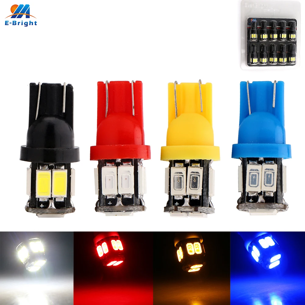 10 Pieces T10 5630 10SMD 10 led 12V Car LED 194 168 Car Auto Reading Door Driving Light Luggage Compartment Light LED Bulbs
10 Pieces T10 5630 10SMD 10 led 12V Car LED 194 168 Car Auto Reading Door Driving Light Luggage Compartment Light LED Bulbs