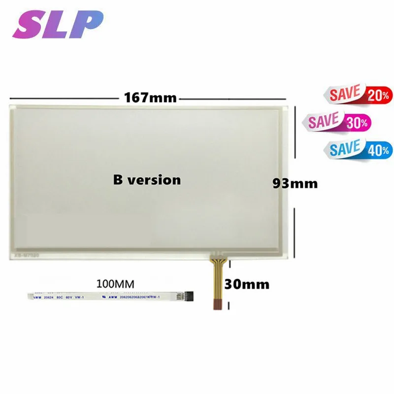 Skylarpu 6.95 inch 4 wire Resistive Car navigation DVD tablet PC Touch Screen Glass Panel For TM070RDH01/ C070VW03 V0 167mm*93mm
Skylarpu 6.95 inch 4 wire Resistive Car navigation DVD tablet PC Touch Screen Glass Panel For TM070RDH01/ C070VW03 V0 167mm*93mm