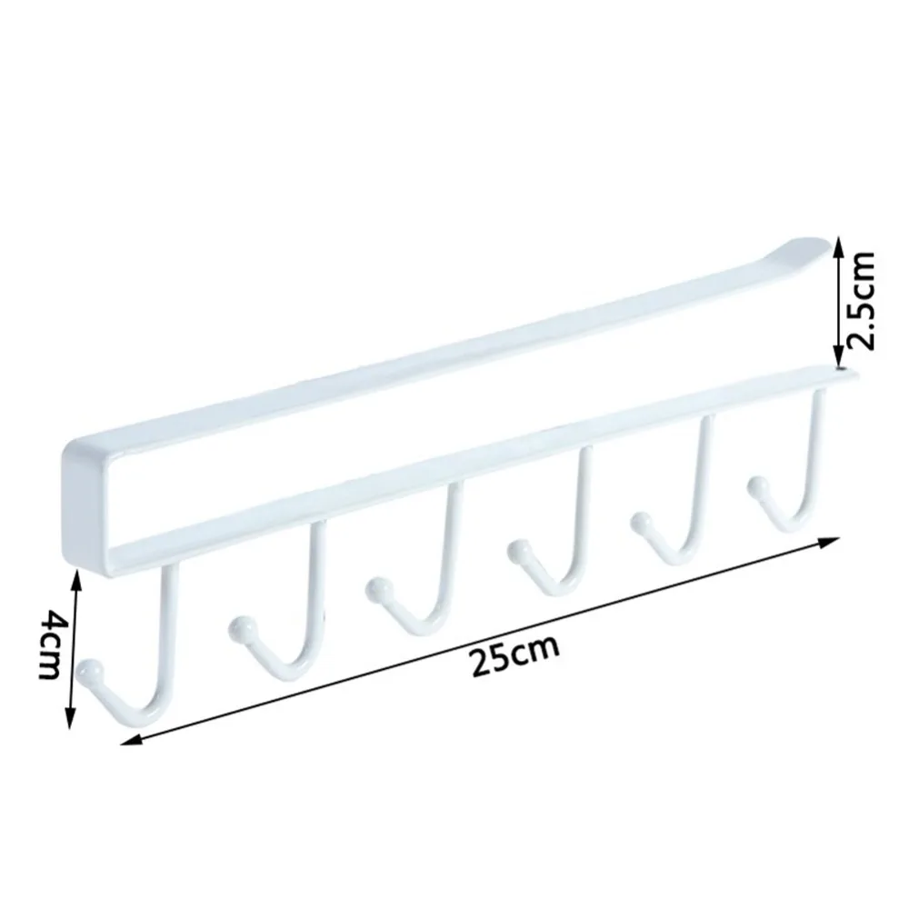 6 Hooks Multifunction Traceless Nail Free Metal Kitchen Cup Holder Hang Cabinet Shelf Storage Rack Organizer
6 Hooks Multifunction Traceless Nail Free Metal Kitchen Cup Holder Hang Cabinet Shelf Storage Rack Organizer