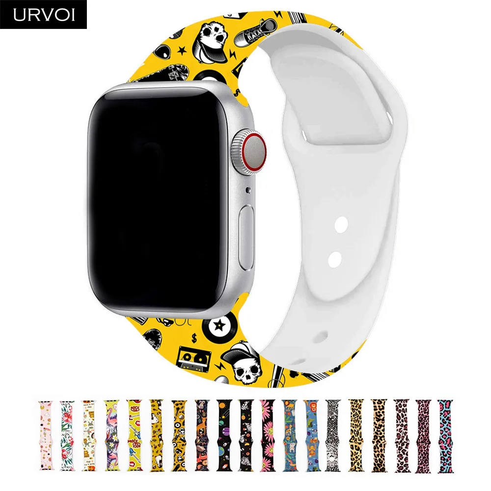 URVOI Silicone strap for apple watch sport band for iWatch Apple watch Series 4 3 2 1 replacement flamingo leopard 40mm 44mm
URVOI Silicone strap for apple watch sport band for iWatch Apple watch Series 4 3 2 1 replacement flamingo leopard 40mm 44mm