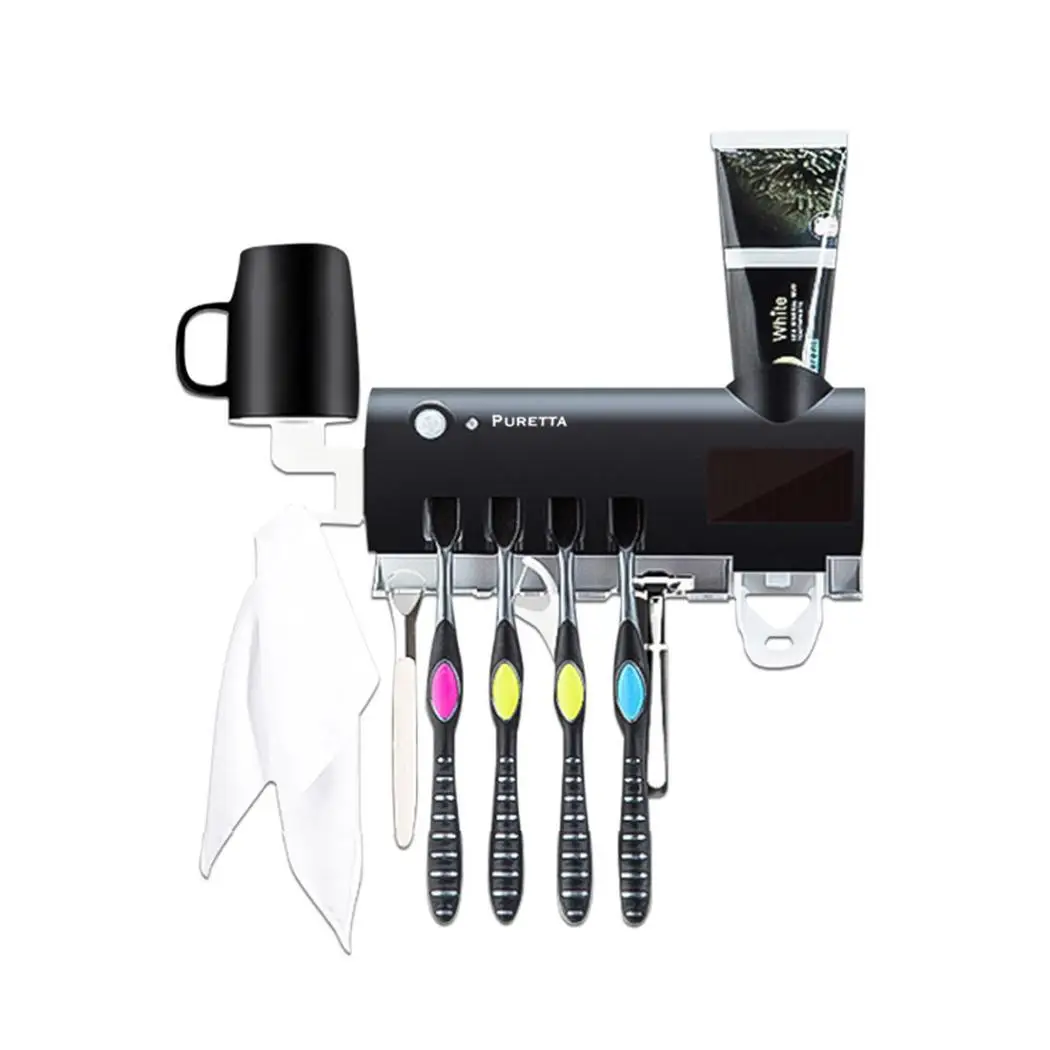 UV Solar Toothbrush Holder Toothpaste Dispenser Sterilize 2000mAh(Included) 1.2W 600mA Bathroom Accessories
UV Solar Toothbrush Holder Toothpaste Dispenser Sterilize 2000mAh(Included) 1.2W 600mA Bathroom Accessories