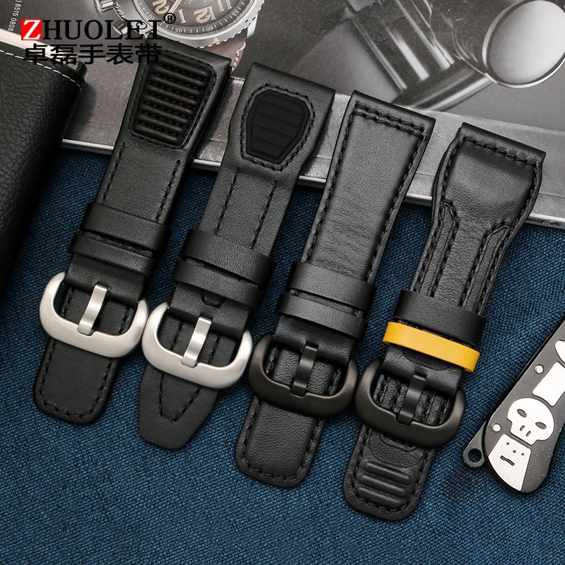 Genuine leather bracelet leather watch strap Watchband Red stitching 28mm wristwatches band for Friday
Genuine leather bracelet leather watch strap Watchband Red stitching 28mm wristwatches band for Friday