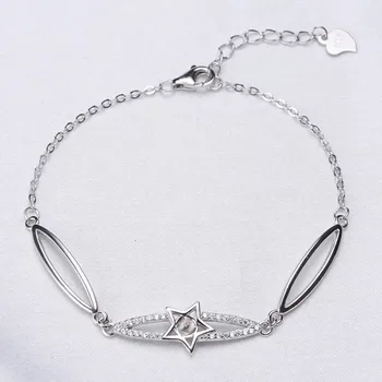 925 Sterling Silver Pearl Bracelet Mountings Fashion Bangle Findings Jewelry Parts Fittings Accessories, 3pcs/lot
925 Sterling Silver Pearl Bracelet Mountings Fashion Bangle Findings Jewelry Parts Fittings Accessories, 3pcs/lot