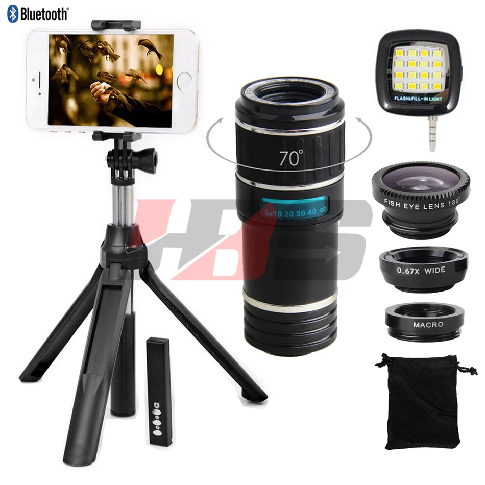 Fisheye Wide Angle Macro Lentes 12X Zoom Telephoto Lens Telescope Lenses Tripod Shutter Flash Light For Xiaomi mi6 mi5c note 3
Fisheye Wide Angle Macro Lentes 12X Zoom Telephoto Lens Telescope Lenses Tripod Shutter Flash Light For Xiaomi mi6 mi5c note 3