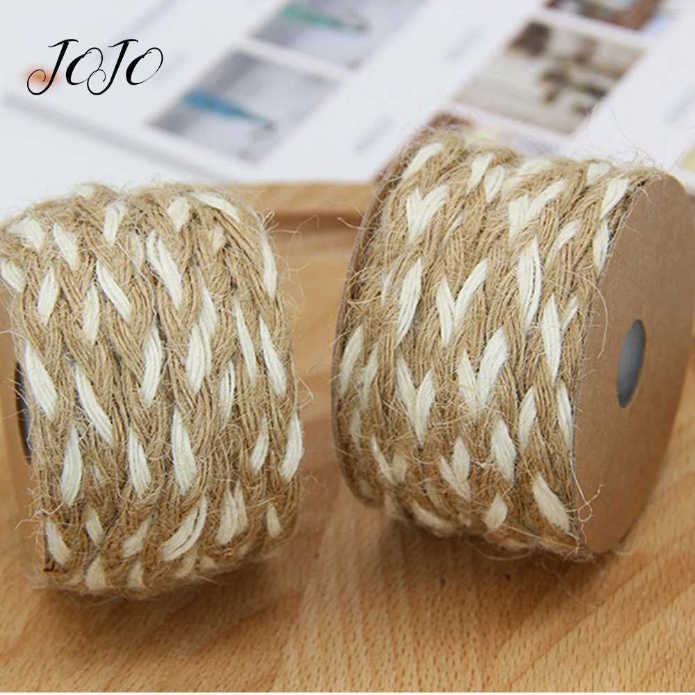 JOJO BOWS 5mm 5m Hemp Rope Ribbon Jute Burlap Webbing For Needlework DIY Craft Supplies Earring Chain Material Pendant Accessory
JOJO BOWS 5mm 5m Hemp Rope Ribbon Jute Burlap Webbing For Needlework DIY Craft Supplies Earring Chain Material Pendant Accessory