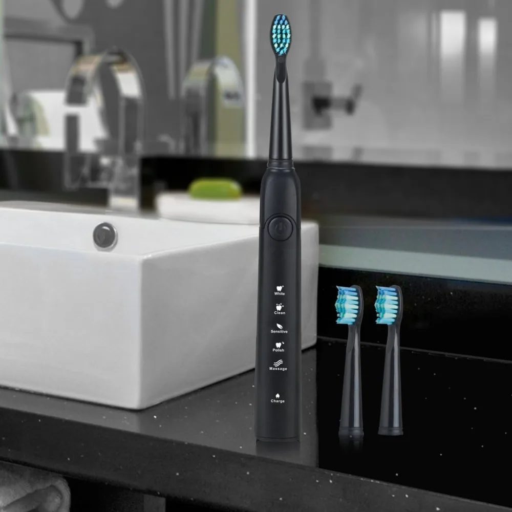 Electric Toothbrush USB Rechargeable Smart Timer Sonic Toothbrush With 5 Optional Modes Dental Care Massager