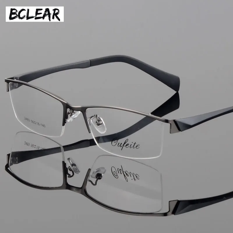 BCLEAR New myopia glasses men's fashion business casual half frame glasses frame fashion optical eyeglass 2493
BCLEAR New myopia glasses men's fashion business casual half frame glasses frame fashion optical eyeglass 2493