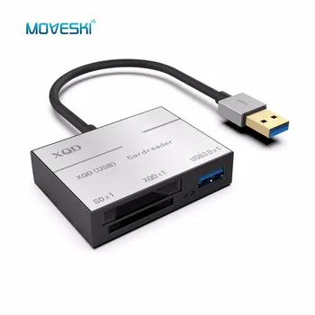 Moveski 5212B XQD 2.0 USB 3.0 Card Reader HighSpeed Aluminum Alloy SD Flash Memory Card Reader for Sony G SeriesUSB Mark Card
Moveski 5212B XQD 2.0 USB 3.0 Card Reader HighSpeed Aluminum Alloy SD Flash Memory Card Reader for Sony G SeriesUSB Mark Card