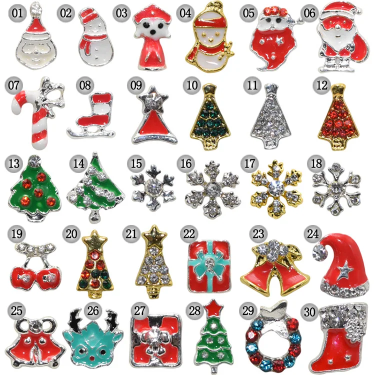 100pcs/lot, 3d Nail Art Christmas Alloy Decorations ,DIY metal nail decorations charms glitter rhinestones nail supplies Y1~30
100pcs/lot, 3d Nail Art Christmas Alloy Decorations ,DIY metal nail decorations charms glitter rhinestones nail supplies Y1~30