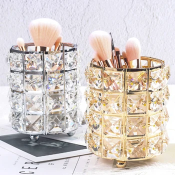 Metal Makeup Brush Storage Tube Eyebrow Pencil Makeup Organizer cosmetic storage Holder Bead Crystal Jewelry storage Box
Metal Makeup Brush Storage Tube Eyebrow Pencil Makeup Organizer cosmetic storage Holder Bead Crystal Jewelry storage Box