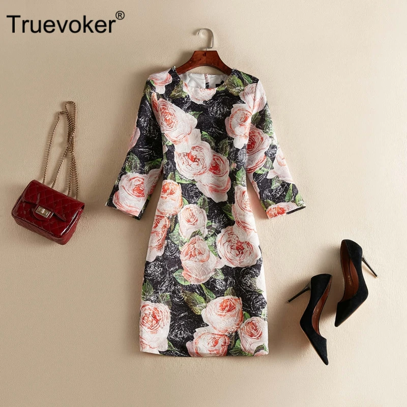 Truevoker Designer Summer Dress Women's High Quality Half Sleeve Vintage Flower Printed Embossed Plus Size 2XL Vestidoes
Truevoker Designer Summer Dress Women's High Quality Half Sleeve Vintage Flower Printed Embossed Plus Size 2XL Vestidoes