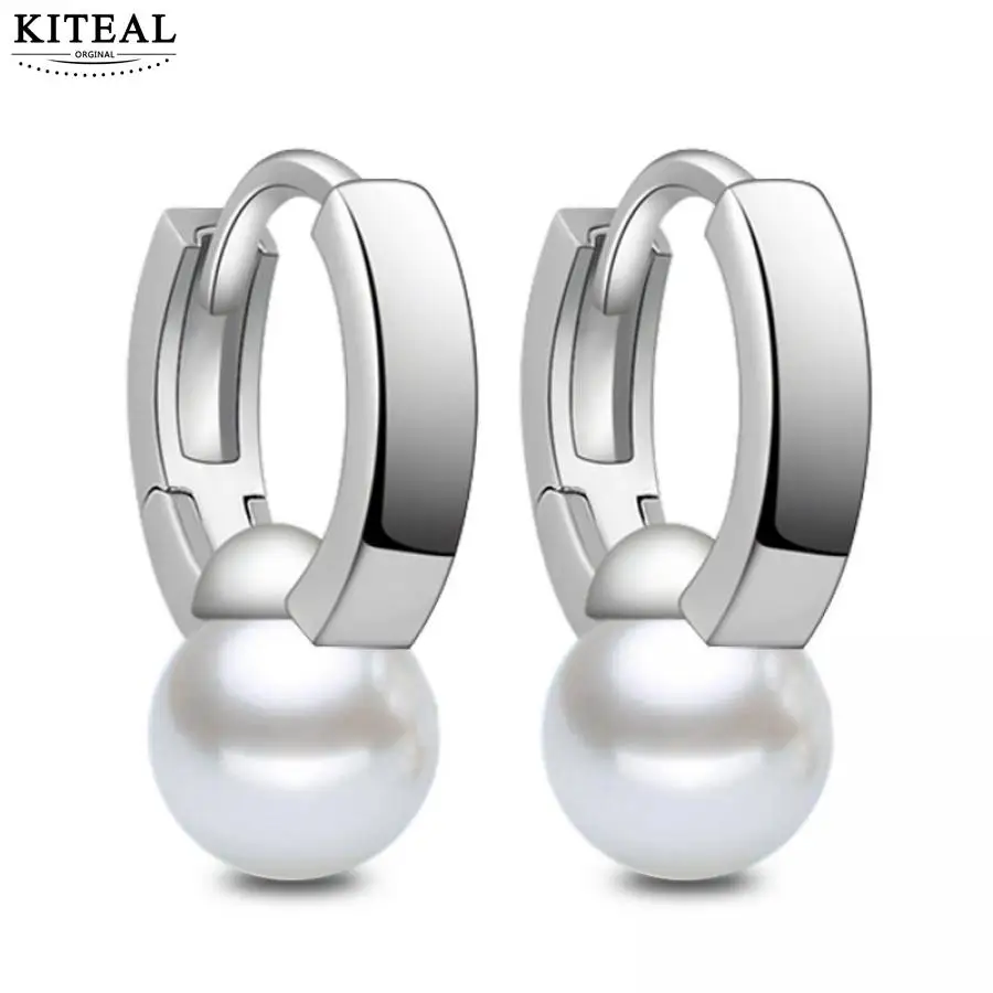 Kiteal Big clear white pearl earrings for women simple round circle earrigs silver color jewelry classic elegant gift
Kiteal Big clear white pearl earrings for women simple round circle earrigs silver color jewelry classic elegant gift