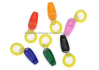 100pcs Pet Dog Click Trainer Dog Training Clicker And Whistle Combination Repeller Aid Key Ring Wrist Strap
100pcs Pet Dog Click Trainer Dog Training Clicker And Whistle Combination Repeller Aid Key Ring Wrist Strap