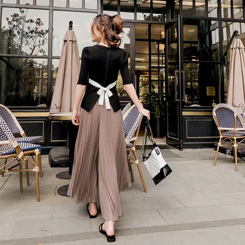 Casual Pullover Ensemble Femme Deux Pieces Pleated Pastel Sets Of Clothes For Women Fashion Lace Up Two Piece Set Top And Pants
Casual Pullover Ensemble Femme Deux Pieces Pleated Pastel Sets Of Clothes For Women Fashion Lace Up Two Piece Set Top And Pants