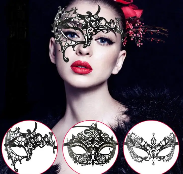 Metal Filigree Laser Cut Ball Mask Christmas Wedding Charm Venetian Masquerade Rhinestone Mask Fancy Dress Party Eyemasks gift
Metal Filigree Laser Cut Ball Mask Christmas Wedding Charm Venetian Masquerade Rhinestone Mask Fancy Dress Party Eyemasks gift