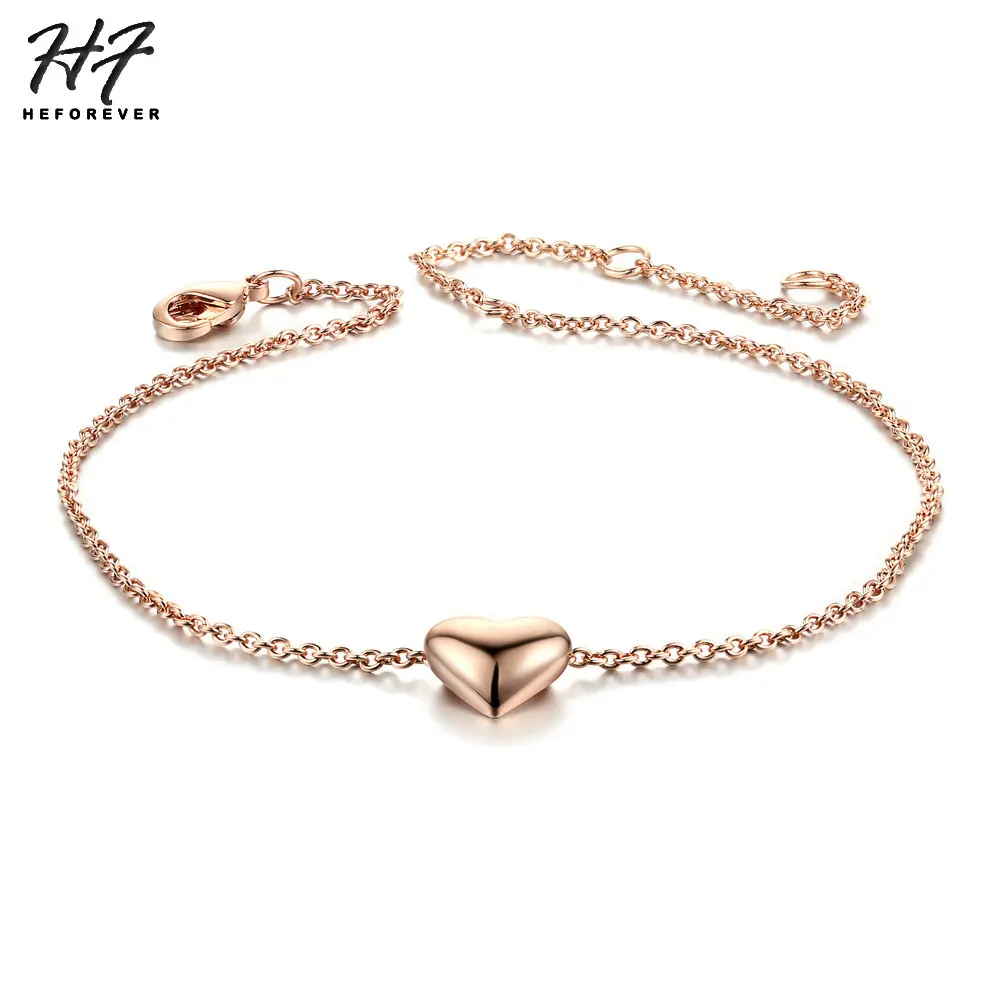 Top Quality Simple Smooth Small Heart Rose Gold Color Bracelet Fashion Jewelry For Women HotSale H199
Top Quality Simple Smooth Small Heart Rose Gold Color Bracelet Fashion Jewelry For Women HotSale H199