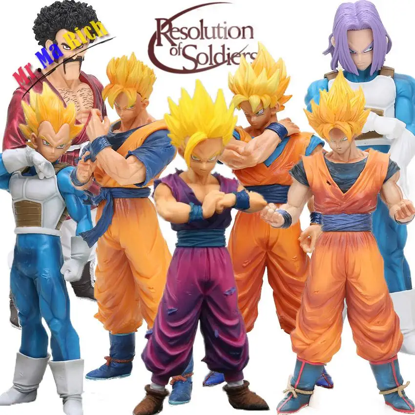 Resolution Of Soldiers Future Gohan Son Goku Vegeta Trunks Hercule Mark Satan Pvc Action Figure Ros Ball Z Model Dolls
Resolution Of Soldiers Future Gohan Son Goku Vegeta Trunks Hercule Mark Satan Pvc Action Figure Ros Ball Z Model Dolls