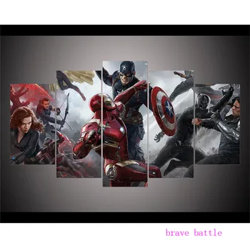 Captain America Civil War Concept 5 Pieces Canvas Painting Print Living Room Home Decor Modern Wall Art Oil Painting
Captain America Civil War Concept 5 Pieces Canvas Painting Print Living Room Home Decor Modern Wall Art Oil Painting