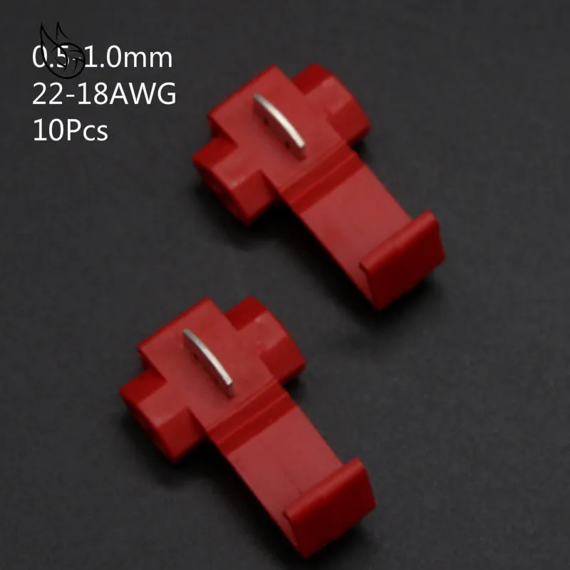 10PCS Red 0.5-1.0mm2 22-18 AWG Scotch Lock Wire Electrical Cable Connectors Quick Splice Terminals Crimp Adaptetr Socket Plug
10PCS Red 0.5-1.0mm2 22-18 AWG Scotch Lock Wire Electrical Cable Connectors Quick Splice Terminals Crimp Adaptetr Socket Plug