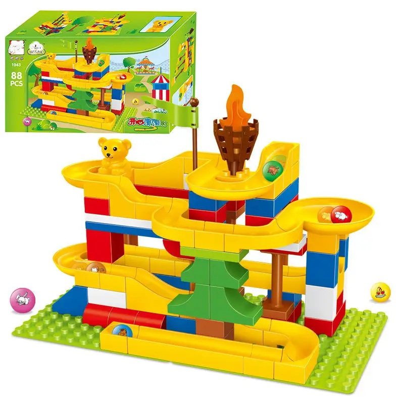 88Pcs Marble Race Run Maze Balls Rolling Building Blocks 1043 Compatible With Legoings Duploe Kids DIY Construction Bricks Sets
88Pcs Marble Race Run Maze Balls Rolling Building Blocks 1043 Compatible With Legoings Duploe Kids DIY Construction Bricks Sets